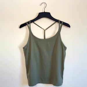 PINK cropped workout tank.